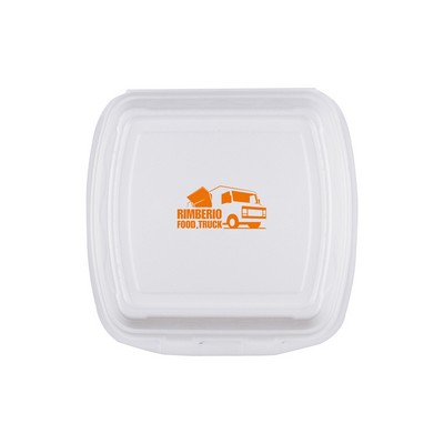 9"x9" Foam Takeout Container, Compartment