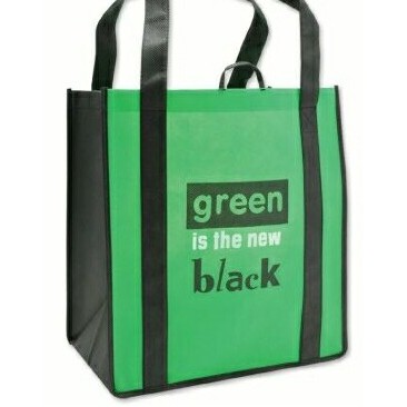 Imported Custom Non Woven Polypropylene Gloss Laminated Tote Bag (12"x8"x13