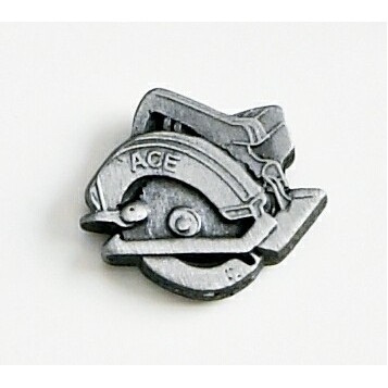 Circular Saw Marken Design Cast Lapel Pin (Up to 5/8")