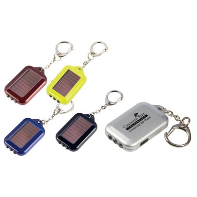 Solarian 3-LED Solar Flashlight Keychain