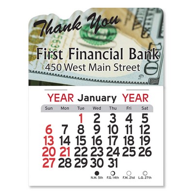 Adhesive Peel-N-Stick® Calendar - Thank You