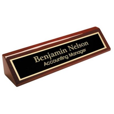 Name Plate Wedges - Rosewood 2" x 8"