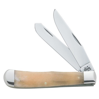 Smooth Natural Bone Trapper No Shield Pocket Knife