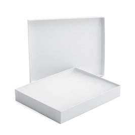 White Krome Jewelry Box (7" x 5 1/2" x 1")