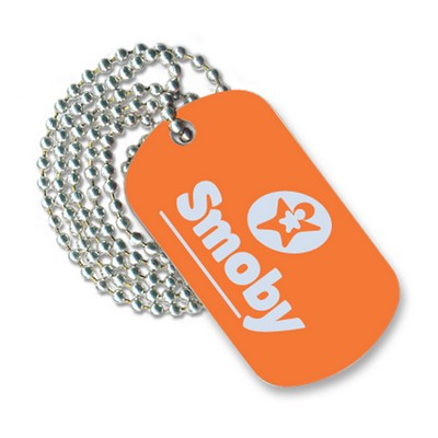 Laser Etched Dog Tag w/ 24" Neck Chain