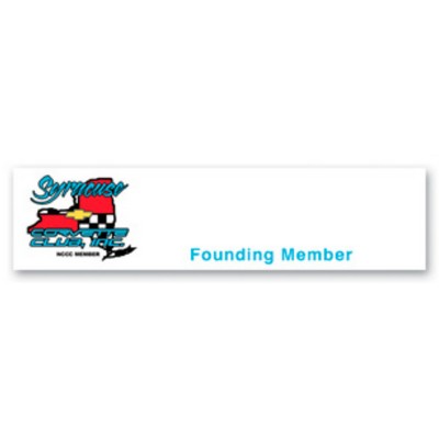 Laminated Name Badge (1"X4") Rectangle