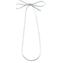 6" Silver Stretch Loop Ribbon & Bow