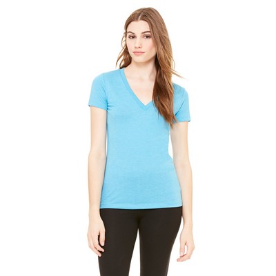 BELLA+CANVAS Ladies' Triblend Short-Sleeve Deep V-Neck T-Shirt