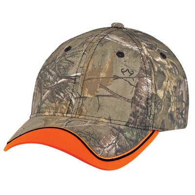 Polyester/Brushed Polycotton Camouflage Cap