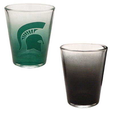 1.5 Oz. Black/Clear Shot Glass - Dishwasher Resistant - Precision Spot Color