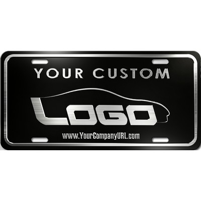 Embossed Aluminum License Plate (Spot Color)