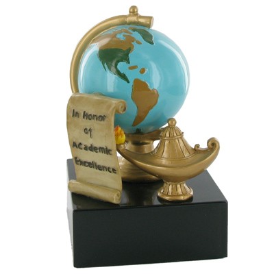 5" In Honor of Academic Excellence Award Scholastic Resin Trophy