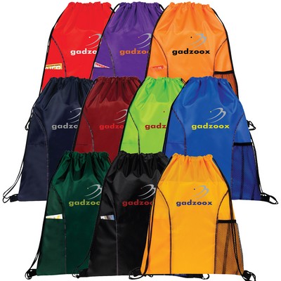 Vernon Dual Pocket Drawstring Backpack