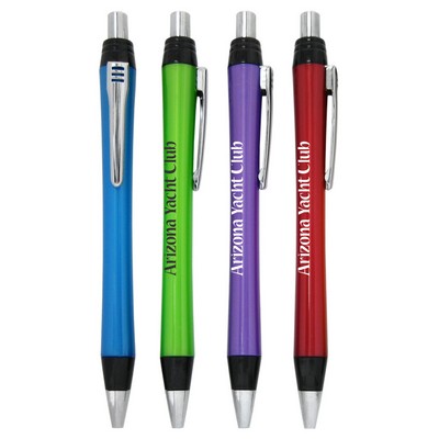 Union Printed - Andrew - Shiny Finis Clicker Pen with 1-Color Logo