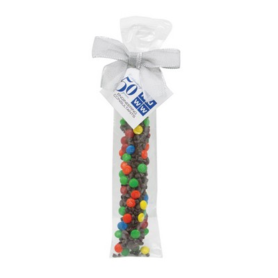 Milk Chocolate Covered Pretzel Rod - Chocolate Chips & Mini M&M's®