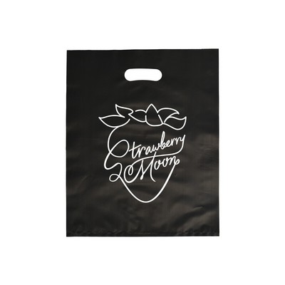 Frosted Black Colored Poly Merchandise Bag/ 2.5 Mil (12"x15")