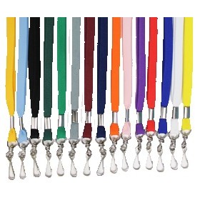 Blank 1/2" Tube Lanyard w/Hook