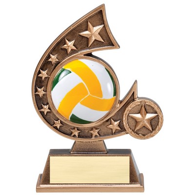 Comet Series Resin Volleyball Award - 5 3/4" Tall