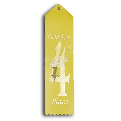 Stock Field Day Event Ribbon - 4th Place