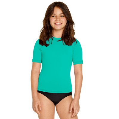 Wet Effect® Youth Short Sleeve Rash Guard Shirt UPF 50+