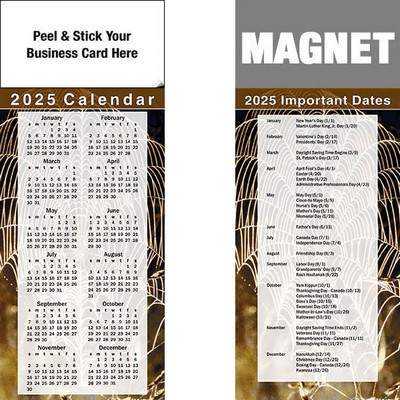 Peel & Stick Full Color Calendar Magnet (3 1/2"x8 1/2")