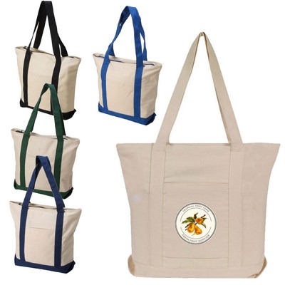 Cotton Boat Tote Bag