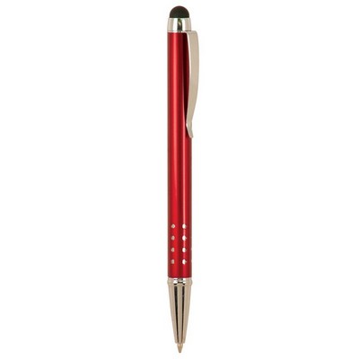 Ball Point Pen/Stylus - Gloss Burgundy - Black Ink