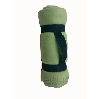 Polar Fleece Anti-Pill Blanket With Carry Strap