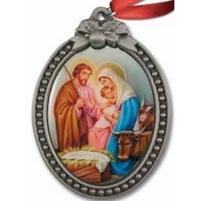 Stock ColorPrint Painted Nativity Ornament