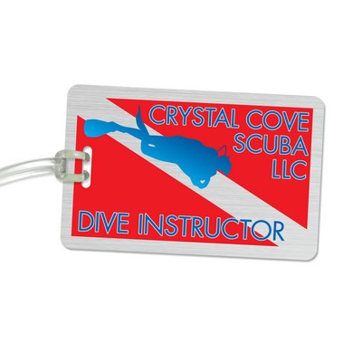 Small Aluminum Luggage Tag