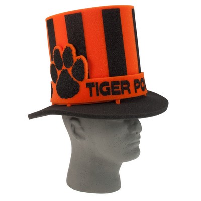 13" Foam Fan Hat with Paw Band