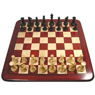 Luxury Staunton Redwood Chess Set - Triple Weighted Pieces