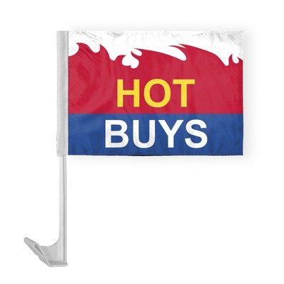 Hot Buys Car Flags 12x16 inch