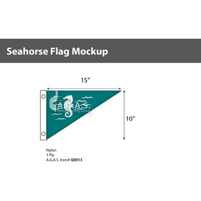 Sea Horse Flags 10x15 inch