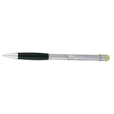 Twist Action Metal Ball Point Pen w/ Tennis Top