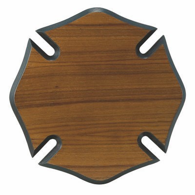 Walnut Veneer Maltese Cross Plaque (10" x 10")