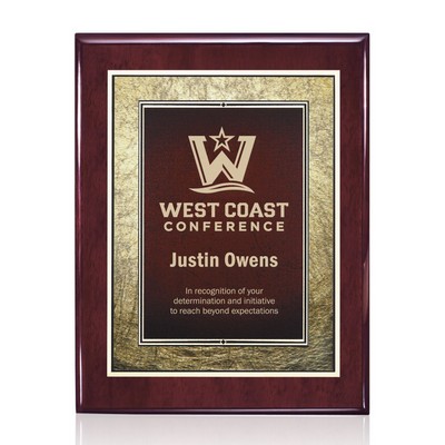 Oakleigh/Tamara Plaque - Rosewood/Burgundy 9"x12"