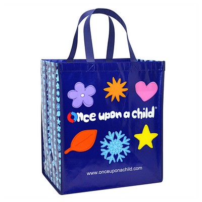 Custom 120g Laminated Non-Woven PP Tote Bag 14"x16"x10"