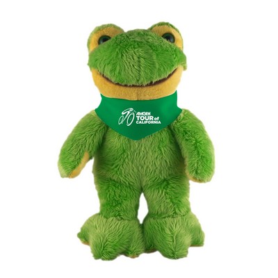 Soft Plush Stuffed Frog with Bandana