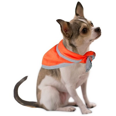 Small Pet Triangle Bandana w/Reflective Binding