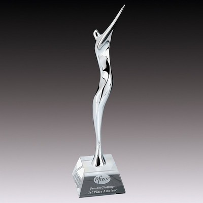 Fantastic Golfer Crystal Award 16 3/8"H