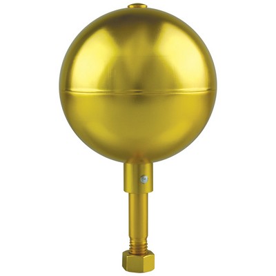 4" Gold Anodized Aluminum Ball Ornament