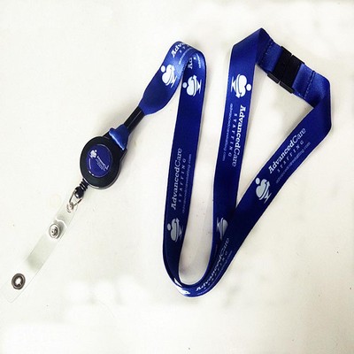 Polyester Lanyard W/Badge Holder