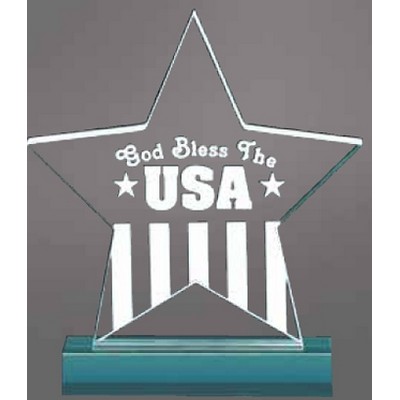 Medium Jade Acrylic Star Award