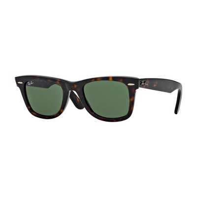 Ray-Ban® Tortoise Brown/Green Wayfarer Sunglasses