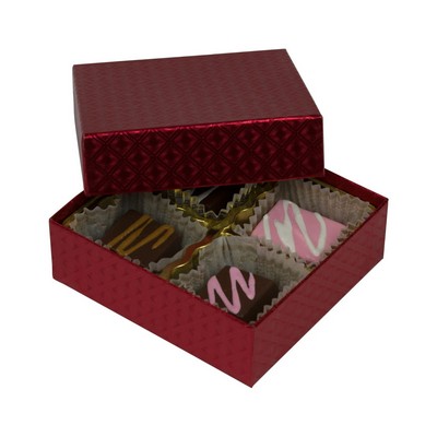 Red Diamond Collection Candy Box (3 1/2"x3 1/4"x1 1/8")