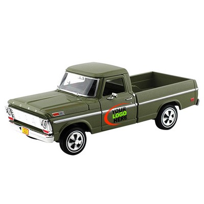 7"x2-1/2"x3" 1969 Ford® F100 Pickup Truck w/ Full Color Graphics (u)