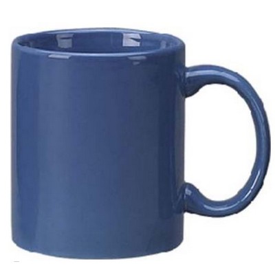 11 Oz. Vitrified Light Blue C-Handle Mug