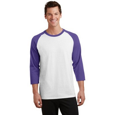 Port & Company® Core Blend 3/4-Sleeve Raglan T-Shirt