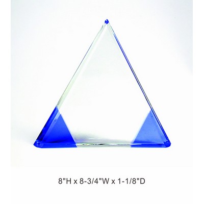 Triangle Optical Crystal Award Trophy